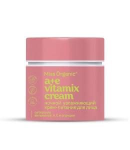 Крем-питание для лица А+E Vitamix cream Ночной увлажняющий Miss Organic 45мл