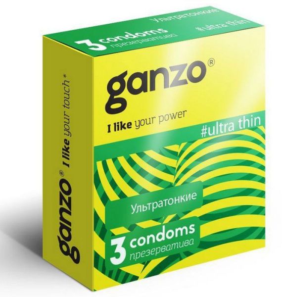 Презерватив Ganzo ультра тонкие 3шт фотография