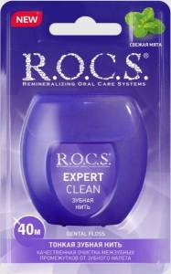 Зубная нить ROCS Expert Clean 40м